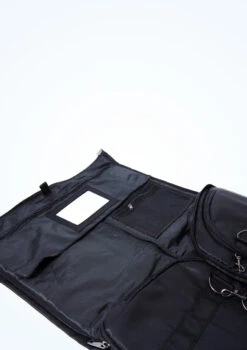 Capezio Garment Duffle Bag -Capezi Dance Wear Shop CAB253 BLK CLOSE UP FRONT 2 70901.1678927157