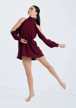 Weissman Open Sleeve Overdress 18 Weissman Open Sleeve Overdress -Capezi Dance Wear Shop D10759 blackcherry 107915 02610.1698840460