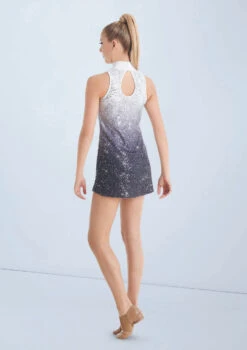 Weissman Ombre Sequin Performance Dress -Capezi Dance Wear Shop D11120 white 037 83712.1678890809