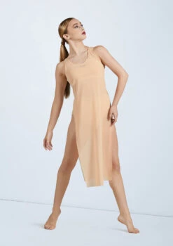 Weissman Mesh Tank Overdress -Capezi Dance Wear Shop D11631 newnude 160209 91248.1698450249