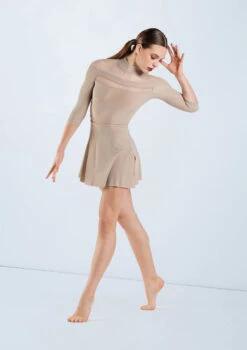 Weissman Matte Jersey Shift Dress -Capezi Dance Wear Shop D13032 latte 736 93556.1648857015