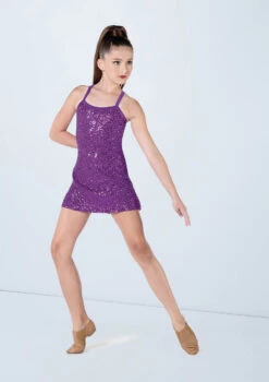 Weissman Sequin Camisole Dress -Capezi Dance Wear Shop D13183 electricpurple 731 81671.1678890901