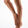 Danskin Shimmer Footed Dance Tights Toast