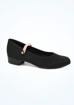 Freed RAD Canvas Character Shoe Low 1" - Black -Capezi Dance Wear Shop FRCCH1X MAIN BLK T 55591.1698806778