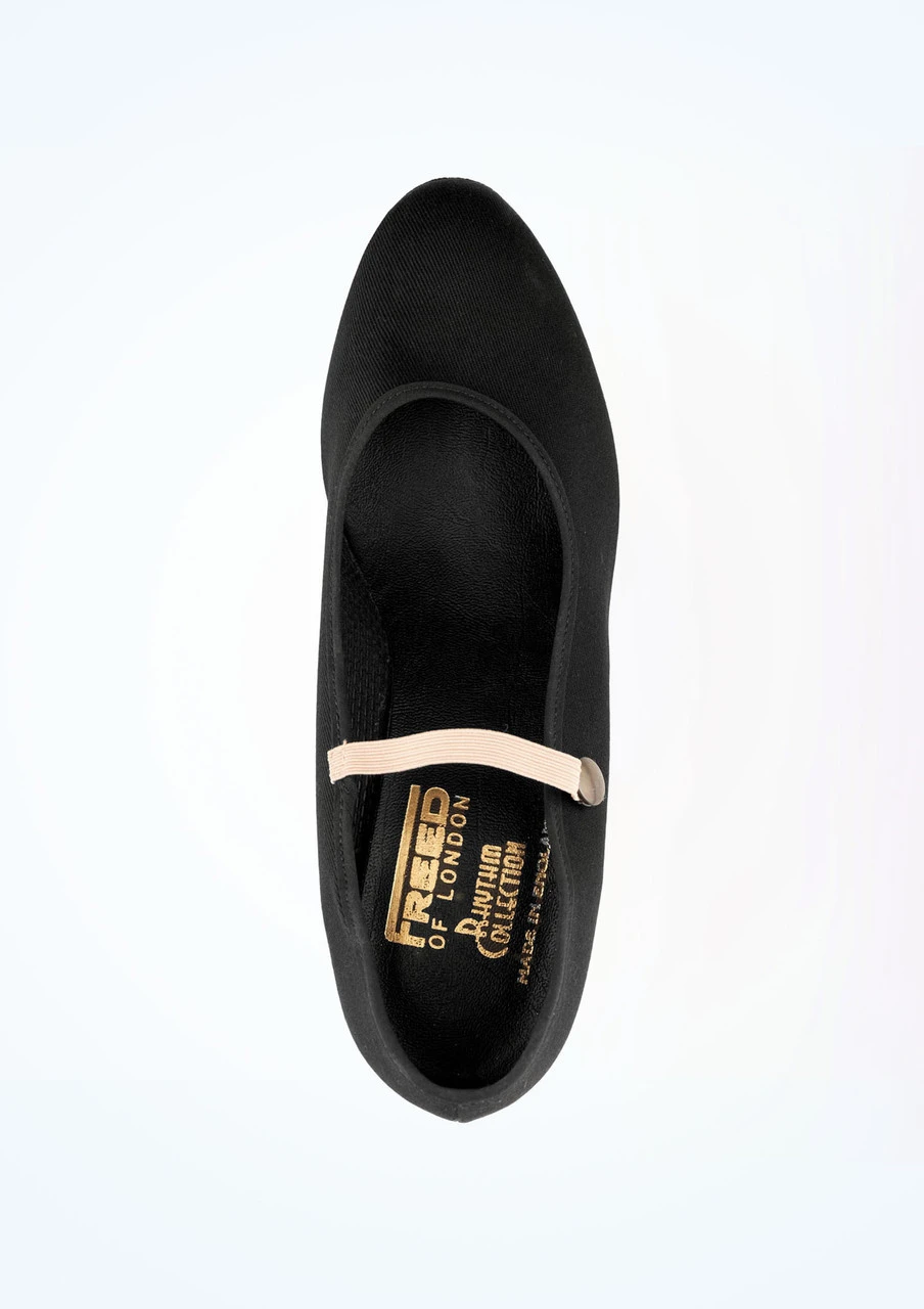 Freed RAD Canvas Character Shoe Cuban 1.75" - Black 2 Freed RAD Canvas Character Shoe Cuban 1.75" - Black - Image 2