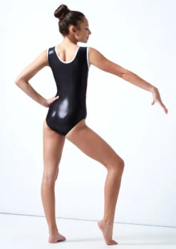Tappers & Pointers Cascade Striped Sleeveless Gymnastics Leotard -Capezi Dance Wear Shop GYM43 HIBIS BACK 1 30560.1678886345
