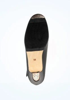 Intermezzo Leather Buckle Flamenco Shoe -Capezi Dance Wear Shop IT7232 SOLEM BLK 03960.1678928125