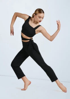 Weissman Cropped Cutout Jumpsuit -Capezi Dance Wear Shop MJ11547 black 160449 74033.1698450384