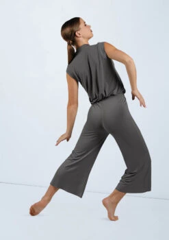 Weissman Snap Front Jumpsuit -Capezi Dance Wear Shop MJ11818 gray 1665 73096.1678891007