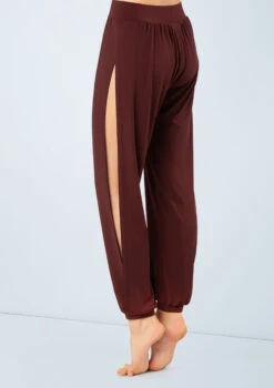 Weissman Spliced Jogger Pants 20 Weissman Spliced Jogger Pants -Capezi Dance Wear Shop MJ12237 raisin 4654 26495.1678891023