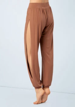 Weissman Spliced Jogger Pants 23 Weissman Spliced Jogger Pants -Capezi Dance Wear Shop MJ12237 warmsand 2571 54271.1678891023