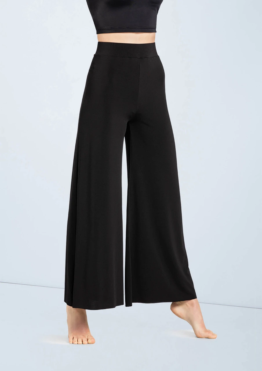 Weissman Wide Leg Matte Jersey Pants 2 Weissman Wide Leg Matte Jersey Pants - Image 2