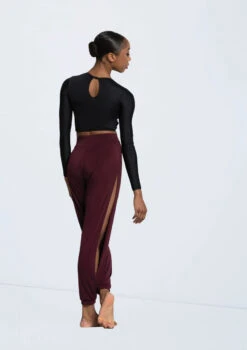 Weissman Twist Front High-Low Top -Capezi Dance Wear Shop MJ13068 black MJ12237 raisin 10802 16611.1678891088