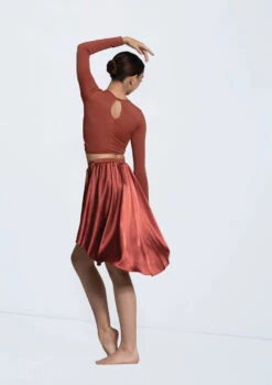 Weissman Twist Front High-Low Top -Capezi Dance Wear Shop MJ13068 paprika S13088 paprika 10855 80907.1698718511