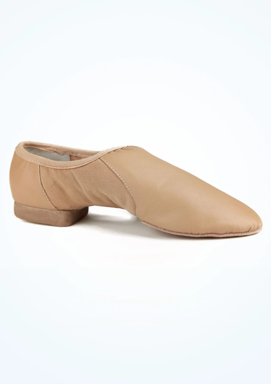 Move Illusion Split Sole Jazz Shoe - Tan 2 Move Illusion Split Sole Jazz Shoe - Tan - Image 2