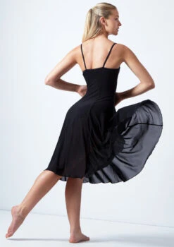 Move Dance Helena Mesh Dress -Capezi Dance Wear Shop MOR0249 BLK BACK 1 71588.1678884685