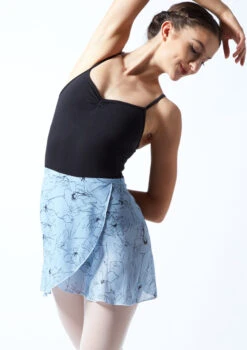 Move Dance Floral Wrap Dance Skirt - Blue -Capezi Dance Wear Shop MOR0410 BLU FRONT 1T 94894.1689636867