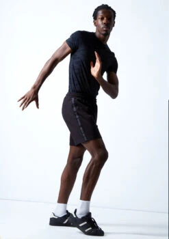 Move Dance Men's Beat Dance Shorts -Capezi Dance Wear Shop MOR0636 BLK FRONT 1 76739.1678884709
