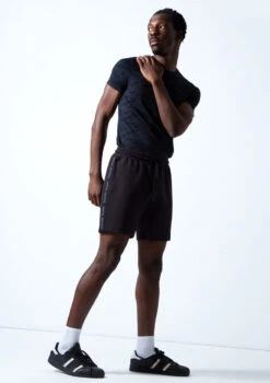 Move Dance Men's Beat Dance Shorts -Capezi Dance Wear Shop MOR0636 BLK FRONT 2 25919.1696980990
