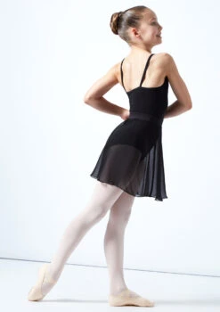 Move Dance Teen Adaline Chiffon Skirt -Capezi Dance Wear Shop MOR5023 BLK BACK 1 67852.1678884758