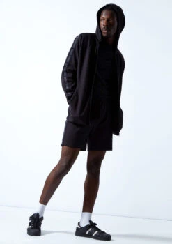 Move Dance Men's Pulse Zip Up Hoodie -Capezi Dance Wear Shop MOZ0621 BLK FRONT 1 55756.1678885057