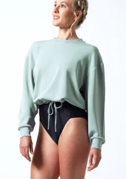 Move Dance Cecelia Jersey Dance Sweatshirt -Capezi Dance Wear Shop MOZ0622 TEAL FRONT 1T 74861.1696981188