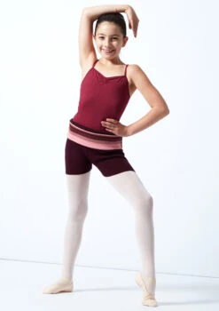 Move Dance Teen Mimi Striped Knit Dance Warm Up Suit -Capezi Dance Wear Shop MOZ5712 DKPUR FRONT 2 26065.1678885158