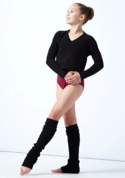 Move Dance Teen Louisa Knit V Neck Jumper 13 Move Dance Teen Louisa Knit V Neck Jumper -Capezi Dance Wear Shop MOZ5714 BLK FRONT 1 13357.1678885163