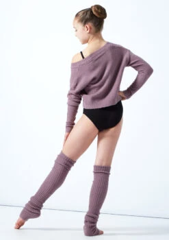 Move Dance Teen Louisa Knit V Neck Jumper 12 Move Dance Teen Louisa Knit V Neck Jumper -Capezi Dance Wear Shop MOZ5714 PURP BACK 1 38454.1678885163