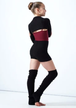 Move Dance Teen Daniella Knit Shrug -Capezi Dance Wear Shop MOZ5718 BLK BACK 1 16770.1678885168