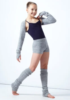 Move Dance Teen Daniella Knit Shrug -Capezi Dance Wear Shop MOZ5718 GRY FRONT 1 16380.1678885167