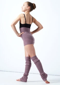 Move Dance Teen Isabella Knit Roll Top Dance Shorts -Capezi Dance Wear Shop MOZ5719 PURP BACK 1 72367.1678885173