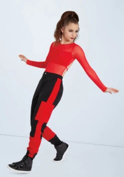 Weissman Long Sleeve Backless Leotard -Capezi Dance Wear Shop MT10406 red AH11991 red 0023 74099.1678891120
