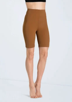 Weissman Classic Matte Bike Shorts -Capezi Dance Wear Shop MT13219 camel 005 48229.1698718712