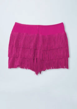 Weissman Fringe Shorts -Capezi Dance Wear Shop MT3228 lipstick offfigure 004 68596.1678891258