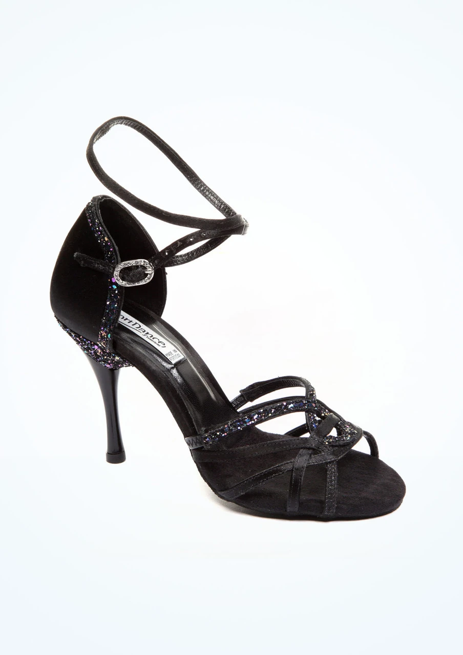 PortDance Acashia Salsa & Tango Shoe 3"- Black 2 PortDance Acashia Salsa & Tango Shoe 3"- Black - Image 2