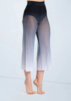 Weissman Ombre Mesh Culotte Pants -Capezi Dance Wear Shop PL12375 black 741 88428.1678891401