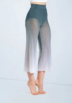Weissman Ombre Mesh Culotte Pants -Capezi Dance Wear Shop PL12375 pine 2117 29677.1698450492