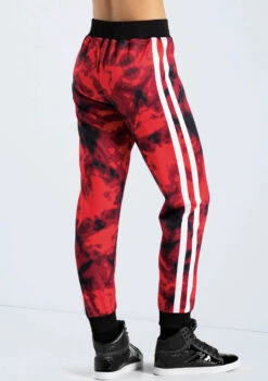 Weissman Graphic Print Track Pants 7 Weissman Graphic Print Track Pants -Capezi Dance Wear Shop PL13135 red 16616 18428.1698450493