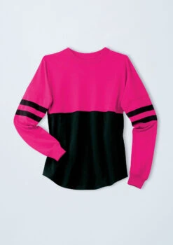 Weissman Oversized Color Block Top -Capezi Dance Wear Shop PT10418 lipstick 11584 1103 T 20045.1698840509