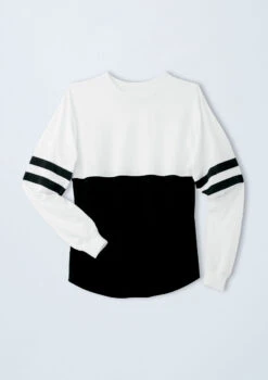 Weissman Oversized Color Block Top -Capezi Dance Wear Shop PT10418 white 11593 37437.1678891423