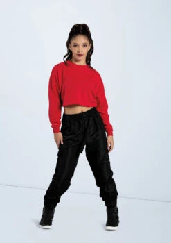 Weissman Cropped Long Sleeve Tee 8 Weissman Cropped Long Sleeve Tee -Capezi Dance Wear Shop PT12726 red AH12406 black 7601 72059.1678891438
