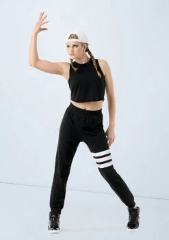 Weissman Sleeveless Crop Top -Capezi Dance Wear Shop PT7687 black AH9836 black 2394 78790.1698450570