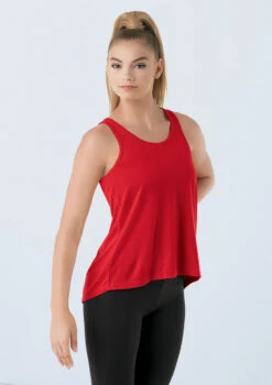 Weissman Flyaway Racerback Tank Top -Capezi Dance Wear Shop PT9669 red 0262 01320.1698450570