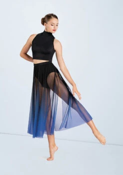 Weissman Ombre Mesh Maxi Skirt -Capezi Dance Wear Shop S12372 royal 1291748 29616.1678891465