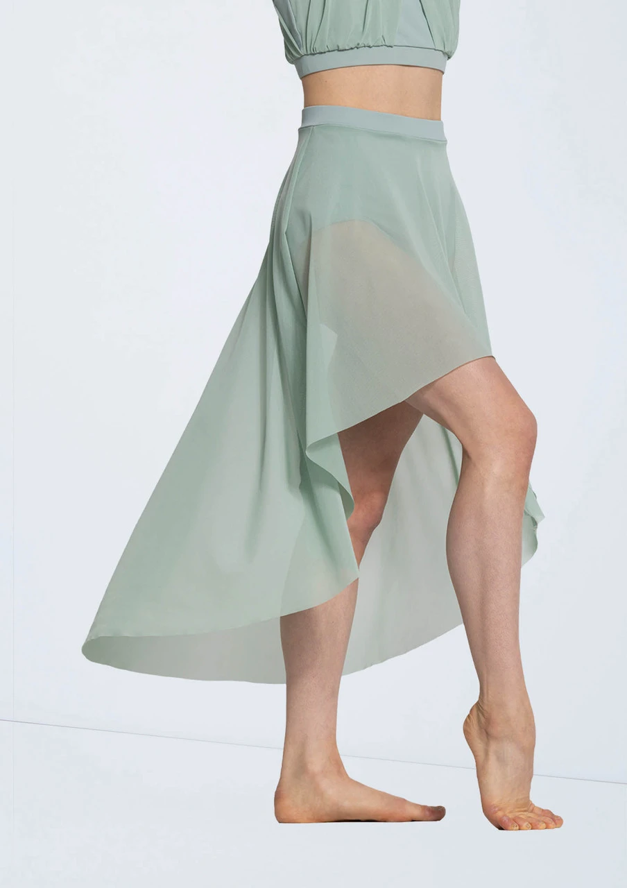 Weissman Power Mesh High-Low Skirt 1 Weissman Power Mesh High-Low Skirt
