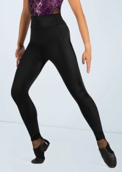 Weissman Lustre High-Waist Leggings -Capezi Dance Wear Shop SH11069 black T 68644.1689299507