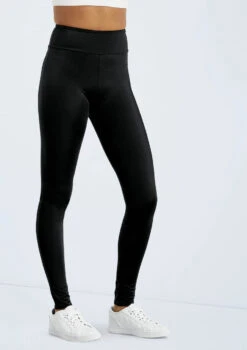 Weissman Lustre High-Waist Leggings -Capezi Dance Wear Shop SH11069 black 014 38848.1678891501