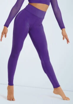 Weissman Lustre High-Waist Leggings -Capezi Dance Wear Shop SH11069 grape 122316 25729.1678891500