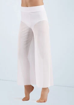 Weissman Mesh Culotte Pants -Capezi Dance Wear Shop SM11441 white 11086 92945.1678891641